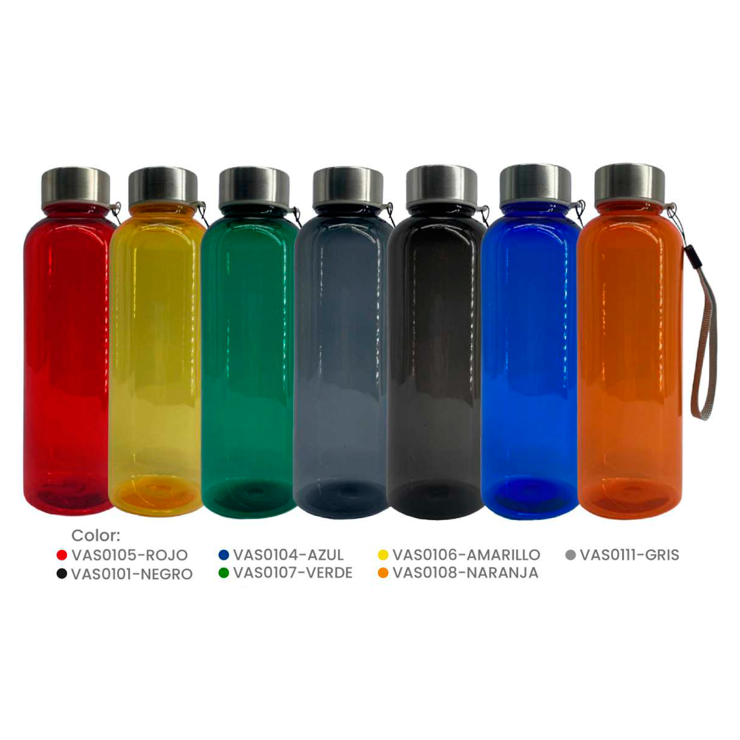 Tomatodo de Plástico 500ml (X CAJA/60PCS) Agencia Textil